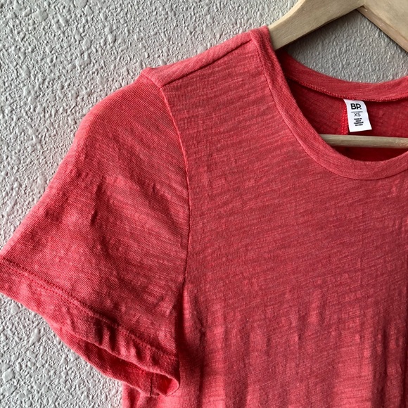 NWT Nordstrom BP Vintage Slub Tee in Red Hibiscus - Picture 2 of 8